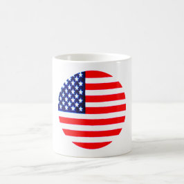 USA Flag Circle Tdhe MUSEUM Zazzle Koffiemok