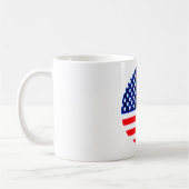 USA Flag Circle Tdhe MUSEUM Zazzle Koffiemok (Links)