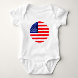 USA Flag Circle Tdhe MUSEUM Zazzle Romper