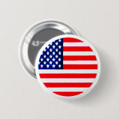USA Flag Circle Tdhe MUSEUM Zazzle Ronde Button 5,7 Cm (Voorkant /achterkant)