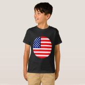 USA Flag Circle Tdhe MUSEUM Zazzle T-shirt (Voorkant volledig)