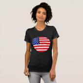 USA Flag Circle Tdhe MUSEUM Zazzle T-shirt (Voorkant volledig)