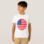 USA Flag Circle Tdhe MUSEUM Zazzle T-shirt (Voorkant volledig)
