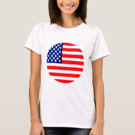 USA Flag Circle Tdhe MUSEUM Zazzle T-shirt