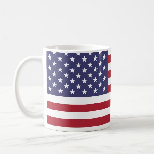 USA Flag Coffee Mok, Mok voor koffie (Links)