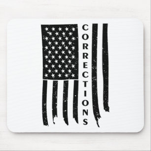 USA Flag Correcties Funny van Correctional Muismat