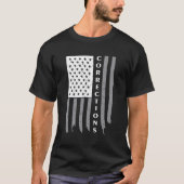  USA Flag Correcties Funny van Correctional T-shirt (Voorkant)