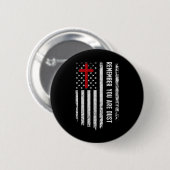 USA Flag Cross Onthoud dat je een stofaswolk bent Ronde Button 5,7 Cm (Voorkant /achterkant)