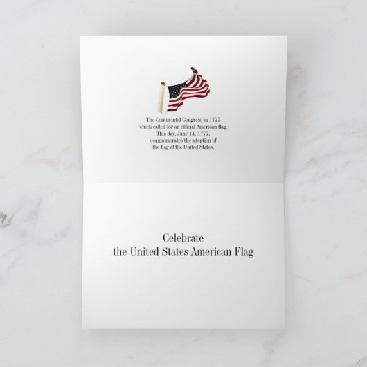 USA Flag Day Kaart (Binnen)