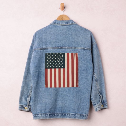 USA Flag Denim Jacket (Hangar)