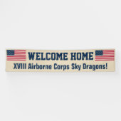 USA Flag Desert Welkom Home Aangepaste Banner (Horizontaal)