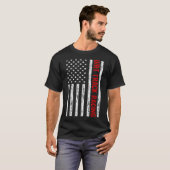 USA Flag Dirt Track Racing T-shirt (Voorkant volledig)