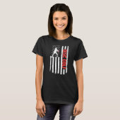 USA Flag Disc Golf T-shirt (Voorkant volledig)