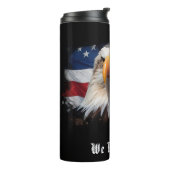 *~* USA Flag EAGLE Patriottisch Wij De Mensen AP16 Thermosbeker (Gedraaid links)