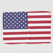 USA flag, flag of USA, American flag Golfhanddoek (Horizontaal)