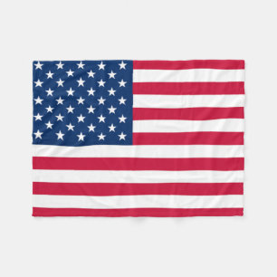 USA Flag Fleece Blanket United States of America