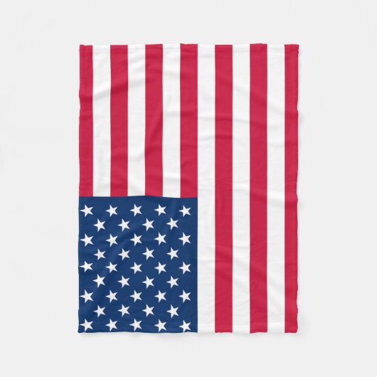 USA Flag Fleece Blanket United States of America (Voorkant)