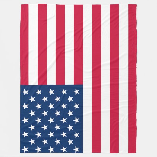 USA Flag Fleece Blanket United States of America (Voorkant)