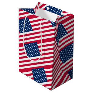 USA Flag Gift Bag Verenigde Staten van Amerika Medium Cadeauzakje