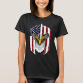 USA Flag Gladiator Helmet Declaration of Independe T-shirt (Voorkant)