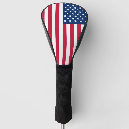 USA Flag Golf Head Hoesje - Patriottisch Golfheadcover (Voorkant)