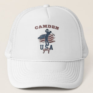 USA Flag Golf Swing Naam Trucker Pet