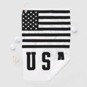 USA Flag Golf Towel Golfhanddoek (Insitu)
