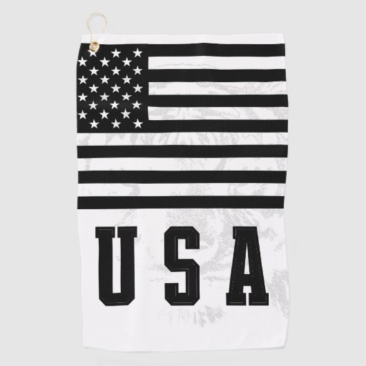USA Flag Golf Towel Golfhanddoek (Voorkant)