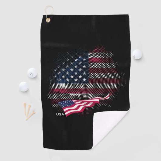 USA flag Golfhanddoek (Insitu)