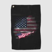 USA flag Golfhanddoek (Voorkant)
