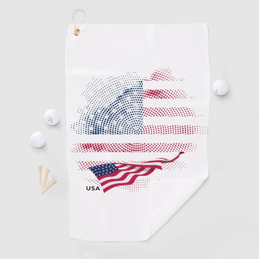 USA flag Golfhanddoek (Insitu)