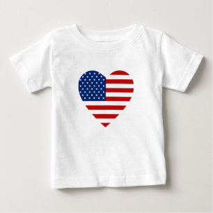 USA Flag Hart T-shirt