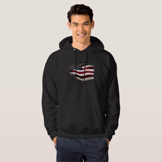 USA Flag Hoodie (Voorkant volledig)