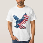 USA Flag in Shape of an Eagle T-shirt (Voorkant)