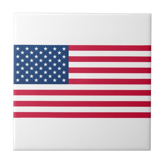 USA Flag Keramische Tegel Tegeltje (Voorkant)