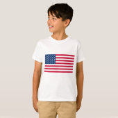 USA Flag Kinder T-shirt - Patriottisch (Voorkant volledig)