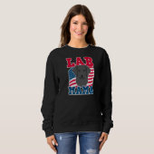Usa Flag Labrador Mama Lab mama Trui (Voorkant volledig)