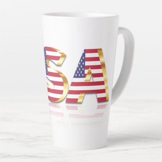 USA Flag Latte Mok (Rechterhoek)