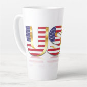 USA Flag Latte Mok (Linkerhoek)