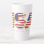 USA Flag Latte Mok (Voorkant)