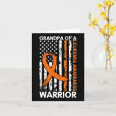 USA Flag Leukemia Awareness Month voor de VS Kaart (Gele Bloem)