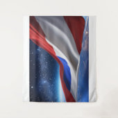 USA Flag Logo Large Tapestry Wandkleed (Voorkant)