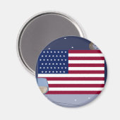 USA Flag_ Magneet (Voorkant / Achterkant)