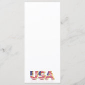 USA Flag Menu (Achterkant)