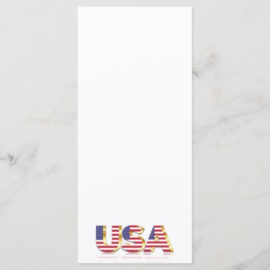 USA Flag Menu (Achterkant)