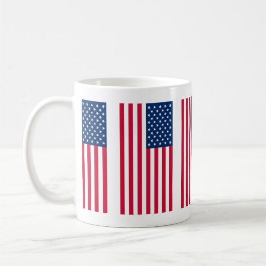 USA Flag Mok Patriottische Amerikaanse Vlaggen Cad (Links)
