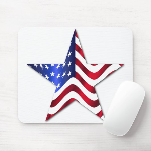 Usa Flag Mousepad Muismat (Met muis)