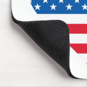 Usa Flag Mousepad Muismat (Hoek)