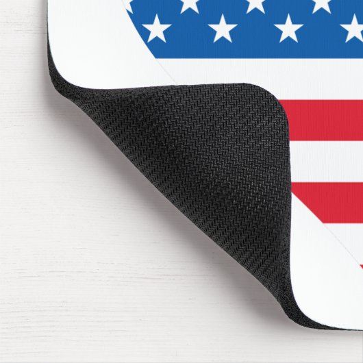 Usa Flag Mousepad Muismat (Hoek)