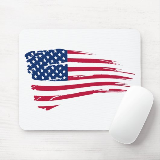 USA FLAG MUISMAT (Met muis)